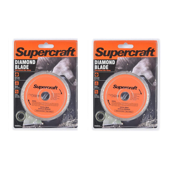 2PK Supercraft Wet Cutting 105mm Diamond Blade Continuous Rim For 20mm Spindle