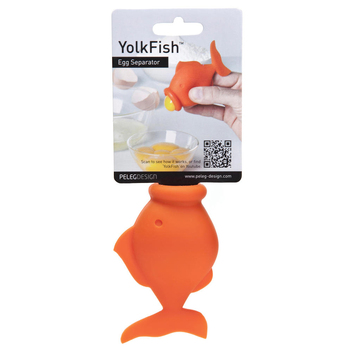 Peledesign Yolkfish 10cm Egg Yolk Separator - Orange