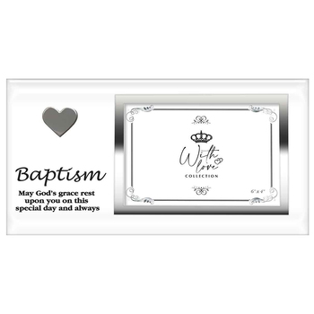 Baptism Heart Poem Photo Picture Frame 6x4 Inch Keepsake