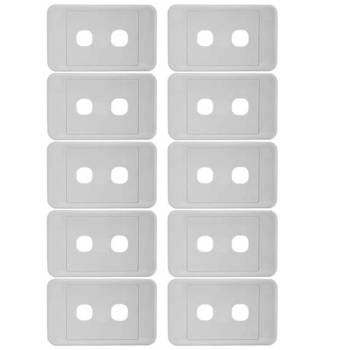 10pk 2 Gang Wall Plate Light Switch Wallplate Cover