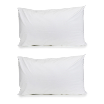 2PK Jason Commercial Cotton Deluxe King Pillow Case 50x90cm White