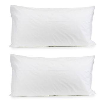 2PK Jason Commercial Crisp Pillow Case King 50x90cm White