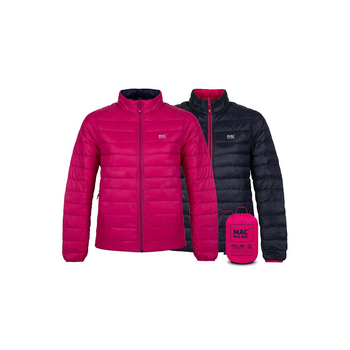 Mac In A Sac Adults Ladies Polar Reversible Down Jacket - Fuchsia/Navy - AU16