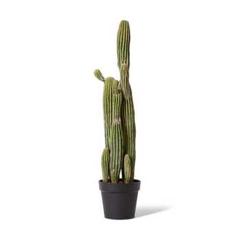 E Style 91cm Cactus Saguaro Potted Artificial Plant Decor - Green