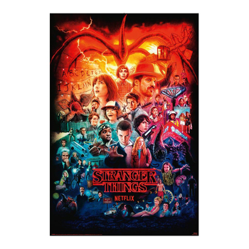 Impact Merch Stranger Things Seasons Montage Regular Sized Poster 92x61cm