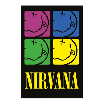 Impact Merch Nirvana Smiley Squares Regular Sized Poster 92x61cm