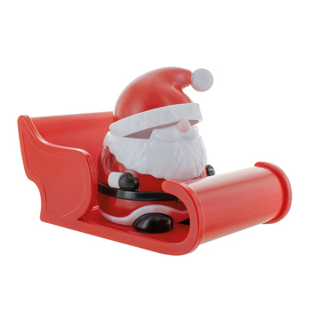 Paladone 12cm Christmas Festive Santa Egg Cup & Sleigh Home/Kitchen Decor