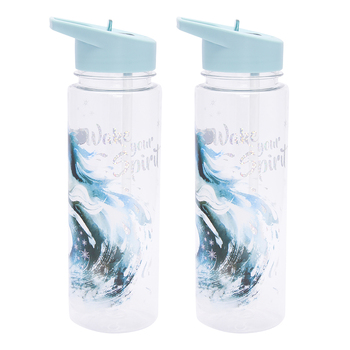 2PK Paladone 650ml/24cm Frozen 2 Water Bottle Kids/Children Drinking Tumbler