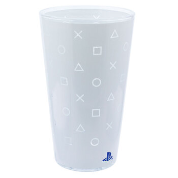 Sony Playstation PS5 Decorative Novelty Drinking Glass White