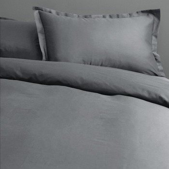 Canningvale King Bed Quilt Covers Set Palazzo Royale 1000TC French Grey