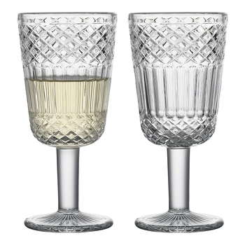 4pc Porto Honfleur 250ml/17.5cm Stemmed Glass Goblet Set - Clear