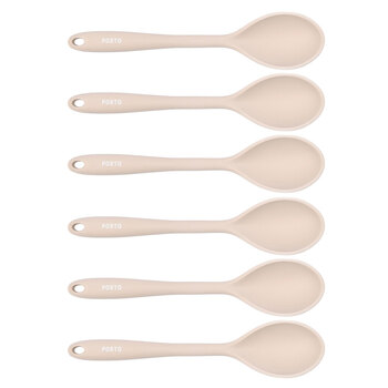 6PK Porto Zest Silicone 27cm Serving Spoon Kitchen Utensil