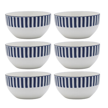 6PK Porto Lido Porcelain 14cm Round Bowl Serving Tableware