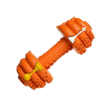 Petopia Ultra Tough 21cm Rubber Dumb Dumbbell Dog Toy Large - Assorted