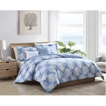 Tommy Bahama Ohana Quilt Cover Set Queen - Coastal Blue