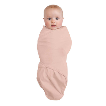 Baby Studio Swaddle Wrap Organic Cotton 1.0 Tog Rose Size Large