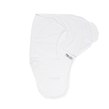 Baby Studio Swaddle Wrap Organic Cotton 1.0 Tog Bright WHT Size 0-3m Small