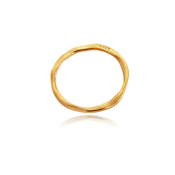 Culturesse Riella Everyday Fine Gold Ring - Size 6