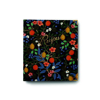 Rifle Paper Co 29x24cm Recipe Binder Citrus Grove