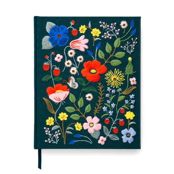 Rifle Paper Co Strawberry Fields Embroided Fabric Sketchbook