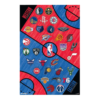 Impact Merch NBA League Logos 22 Regular Sized Poster 92x61cm