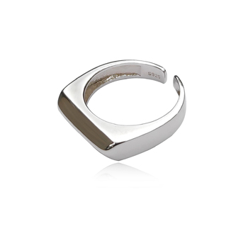 Culturesse Adjustable 2cm Sterling Affinity Ring - Silver