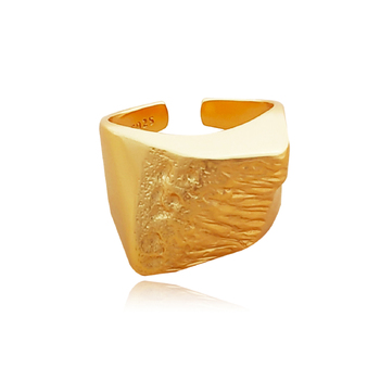 Culturesse Avyana Bold Status 2cm Open Ring - Gold