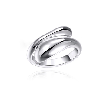 Culturesse Maeve Artisan Wrap 2cm Open Ring - Silver