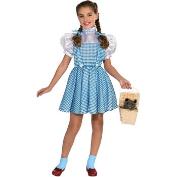 Wizard Of Oz Dorothy Classic Girls Dress Up Costume - Size 3-5 YRS