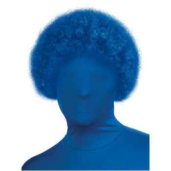 Second Skin Afro Hair Wig Kids/Children Costume Blue