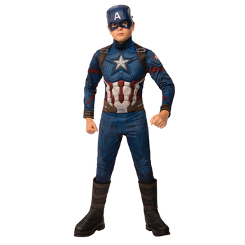 Marvel Captain America Deluxe Dress Up Costume - Size 6-8