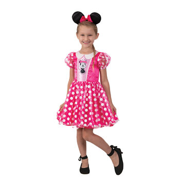 Marvel Minnie Mouse Pink Deluxe Girls Dress Up Costume - Size Toddler