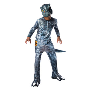 Marvel Velociraptor Blue Deluxe Lenticular Boys Dress Up Costume - Size 6-8y