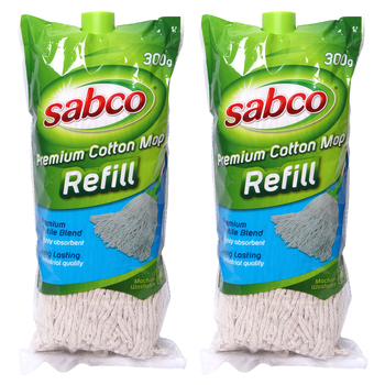 2PK Sabco Cotton Mop Refill For Sabco Cottom Mop