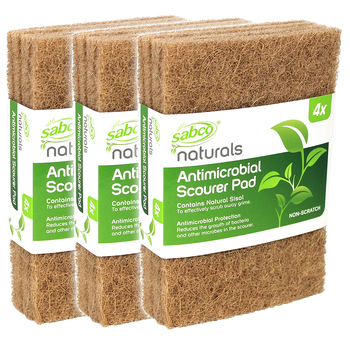 12pc Sabco Naturals Antimicrobial Scourer