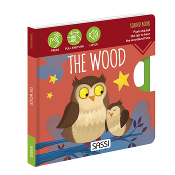 Sassi Sound Book Kids/Children Fun Learning/Reading The Wood 1y+