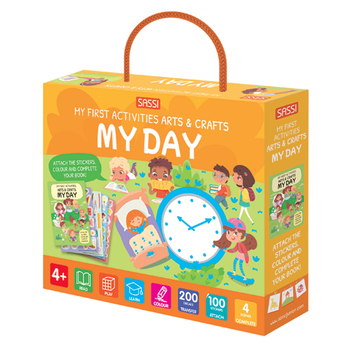 Sassi Arts & Crafts Kids/Children Activity/Colouring Book My Day 4y+