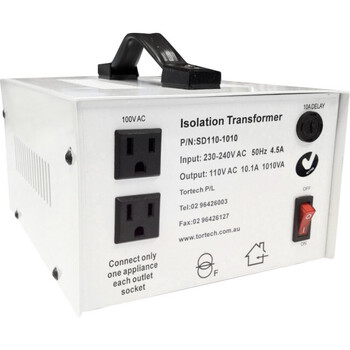 1010W USA STEPDOWN TRANSFORMER 110V DIELECTRICALLY ISOLATED