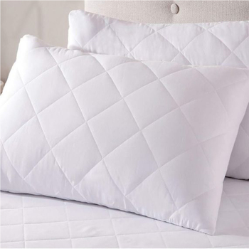 Renee Taylor Twin Pack All Cotton Standard Pillow Protector