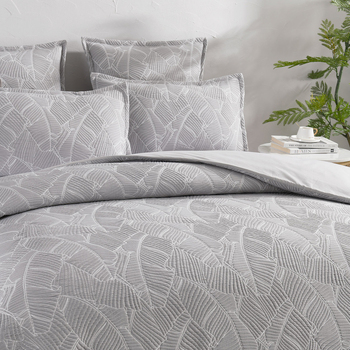 Renee Taylor Bengali Jacquard 65cm Euro Pillowcase - Silver