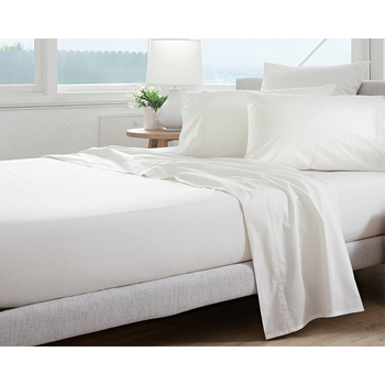 Jason Commercial King Bed Crisp Top Sheet 290x300cm White