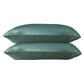 2pc Canningvale Beautysilks Pillowcase Opal Green