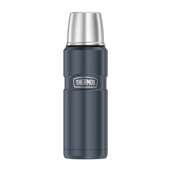 Thermos 470ml King Vacuum Insulated Double Walled Hot/Cold Bottle Slate SS