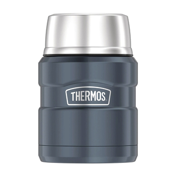 Thermos King 470ml Stainless Steel Vacuum Insulated Food Jar Slate