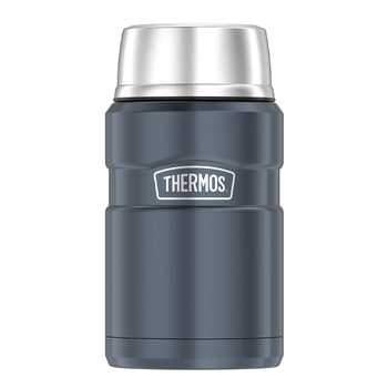 Thermos King 710ml Stainless Steel Vacuum Insulated Hot/Cold Food Jar Slate