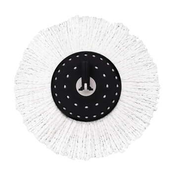 White Magic Professional 48cm Microfibre Head For Spin Mop - White