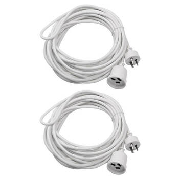 Sansai 3M Power Extension Cord 2PK