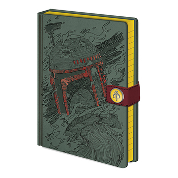 Star Wars Character Boba Fett Bounty Hunter Sci-Fi Themed School Notebook