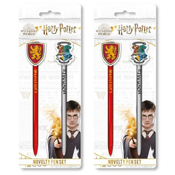 2PK x 2pc Wizarding World Harry Potter Stand Together Novelty Stationary Pen Set