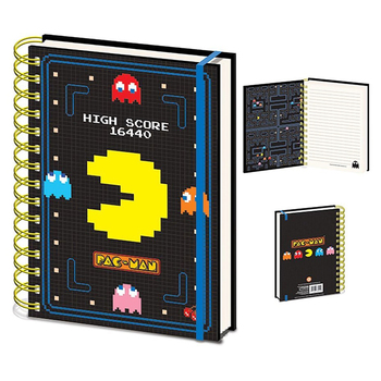 Gaming Pac-Man Video Game Themed High Score A5 Notebook